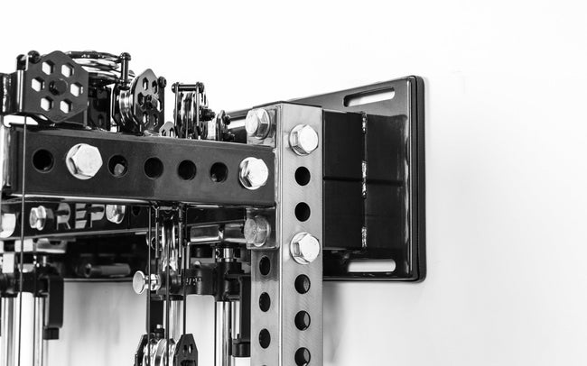 Close-up of the Wall-mount stringer for the Wall-Mounted Ares™ 2.0